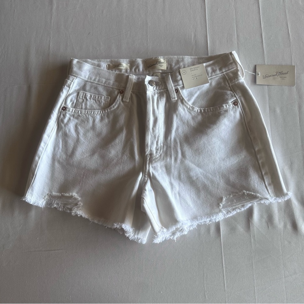 Universal Thread White Jean Shorts